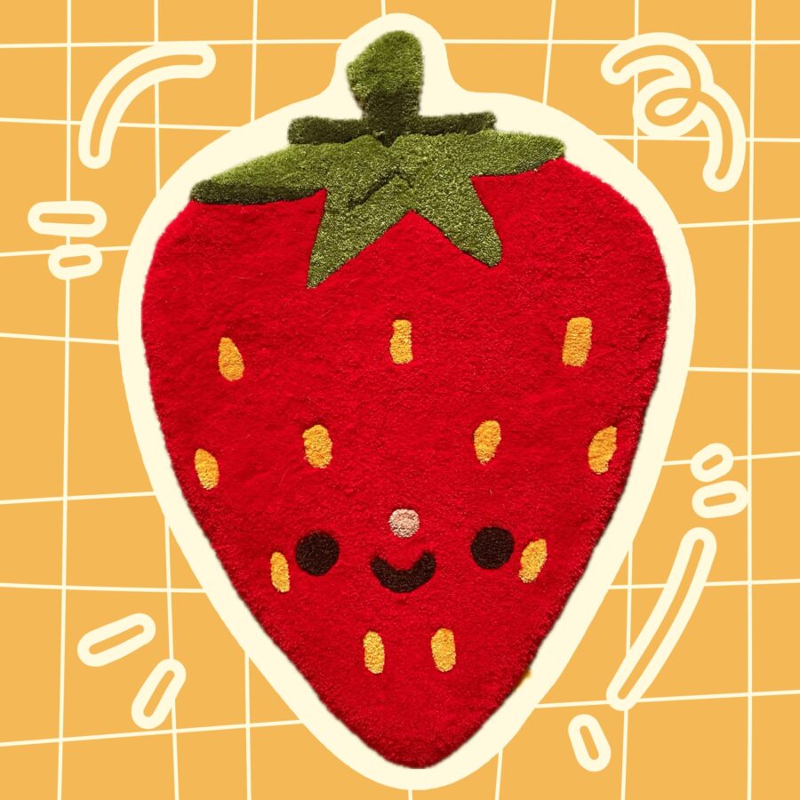Genevieve the Strawberry Rug - Fruity Collection #01 (Limited Preorder)