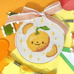 Jim the Joyful Mandarin - Cross Stitch Pattern PDF