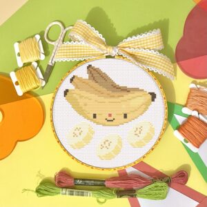 Hubert the Smiling Banana - Cross Stitch Pattern PDF
