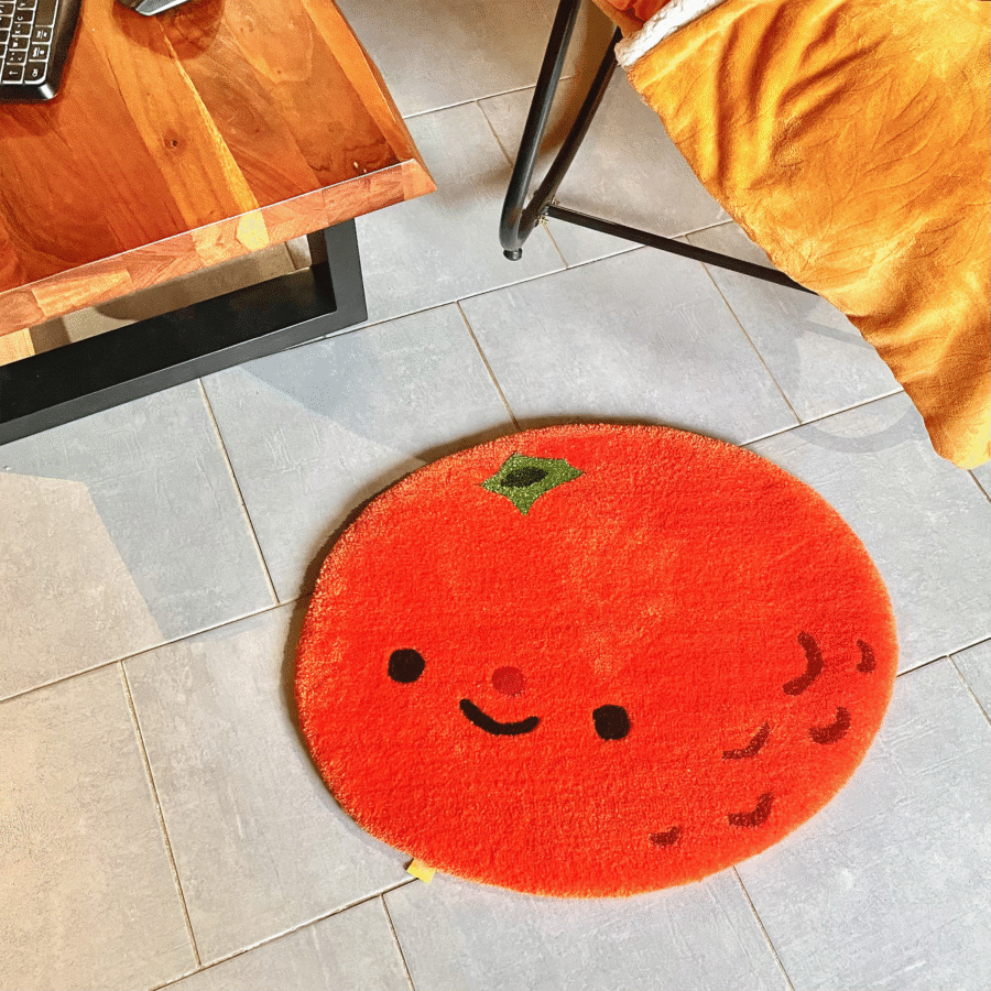 Benjamin the Mandarin Rug - Fruity Collection #01 (Limited Preorder) – Image 2