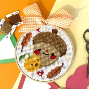 Jim and the Giant Acorn-chan - Cross Stitch Pattern PDF